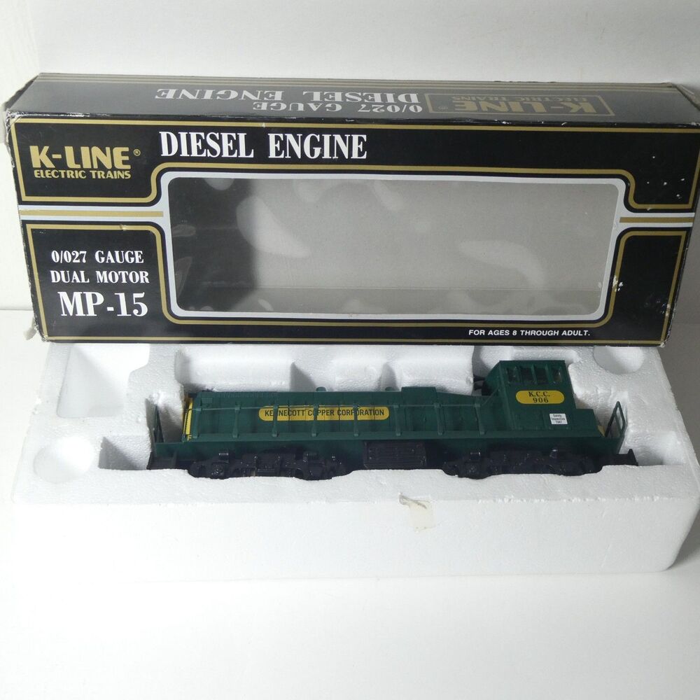 K-Line Diesel Engine O Gauge O27 Dual Motor MP-15 Kennecott Copper KCC 906
